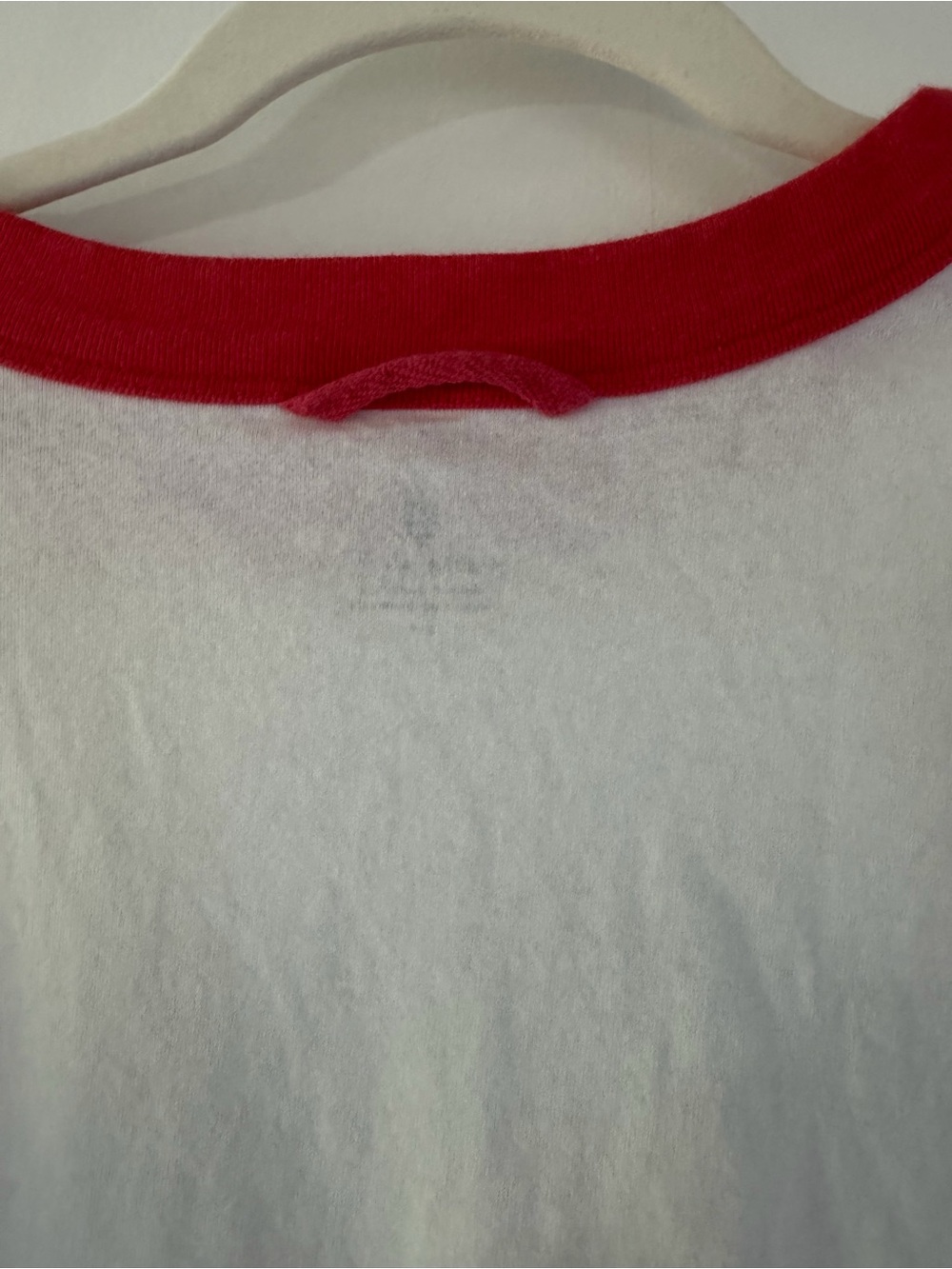 Free People Happy Hour White & Red Ringer Tee - Picture 5 of 8